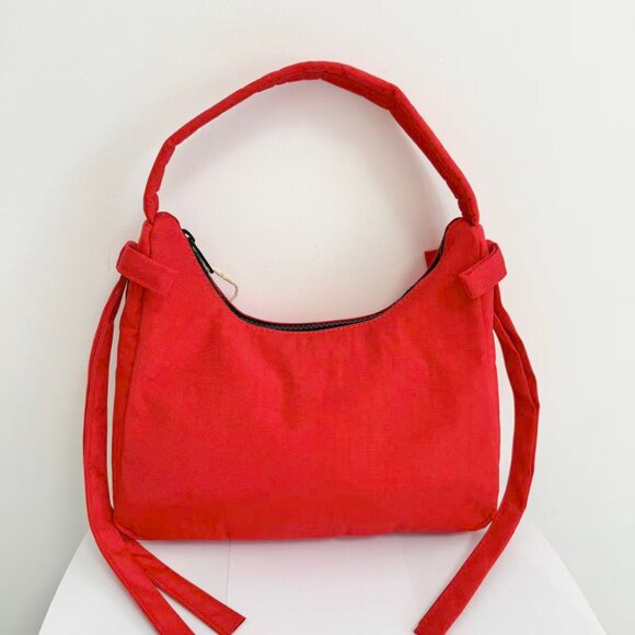 BAGGU x Sandy Liang Mini Bow Bag In Candy Apple Red - Picture 3 of 6